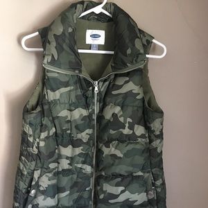 Woman’s old navy vest